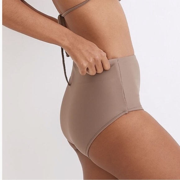 NWT Madewell Second Wave High Waisted Bikini Bottoms Castle - Picture 3 of 7